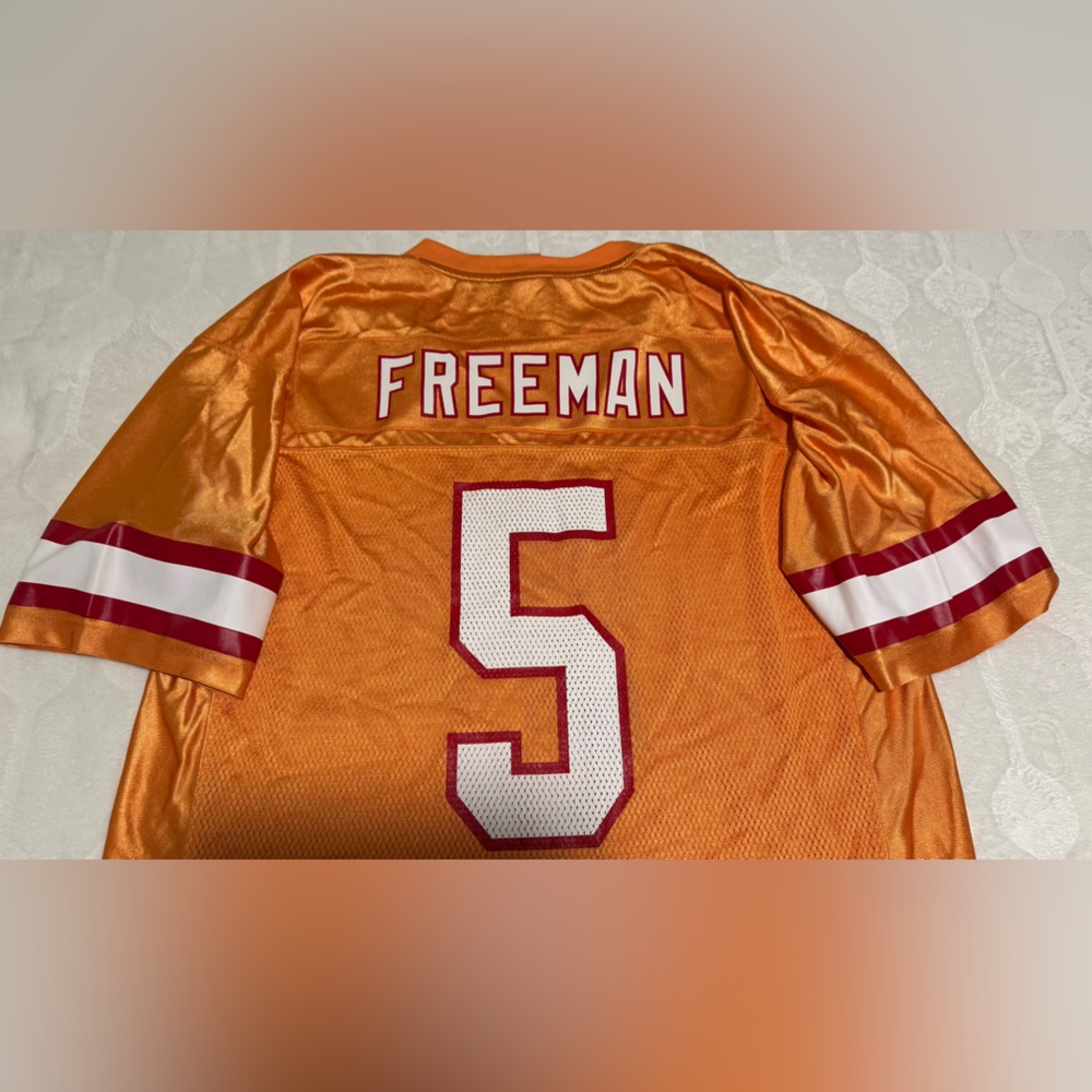 Josh Freeman #5 Tampa Bay Buccaneers Creamsicle NFL Authentic Orange Jersey
